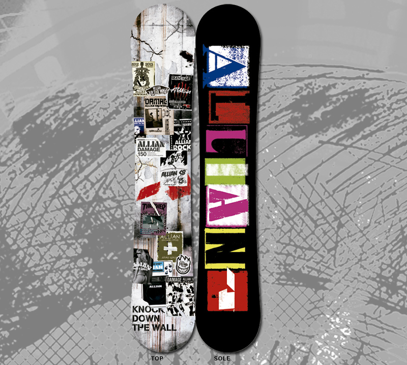 DAMAGE - ALLIAN SNOWBOARDS 12/13 MODEL