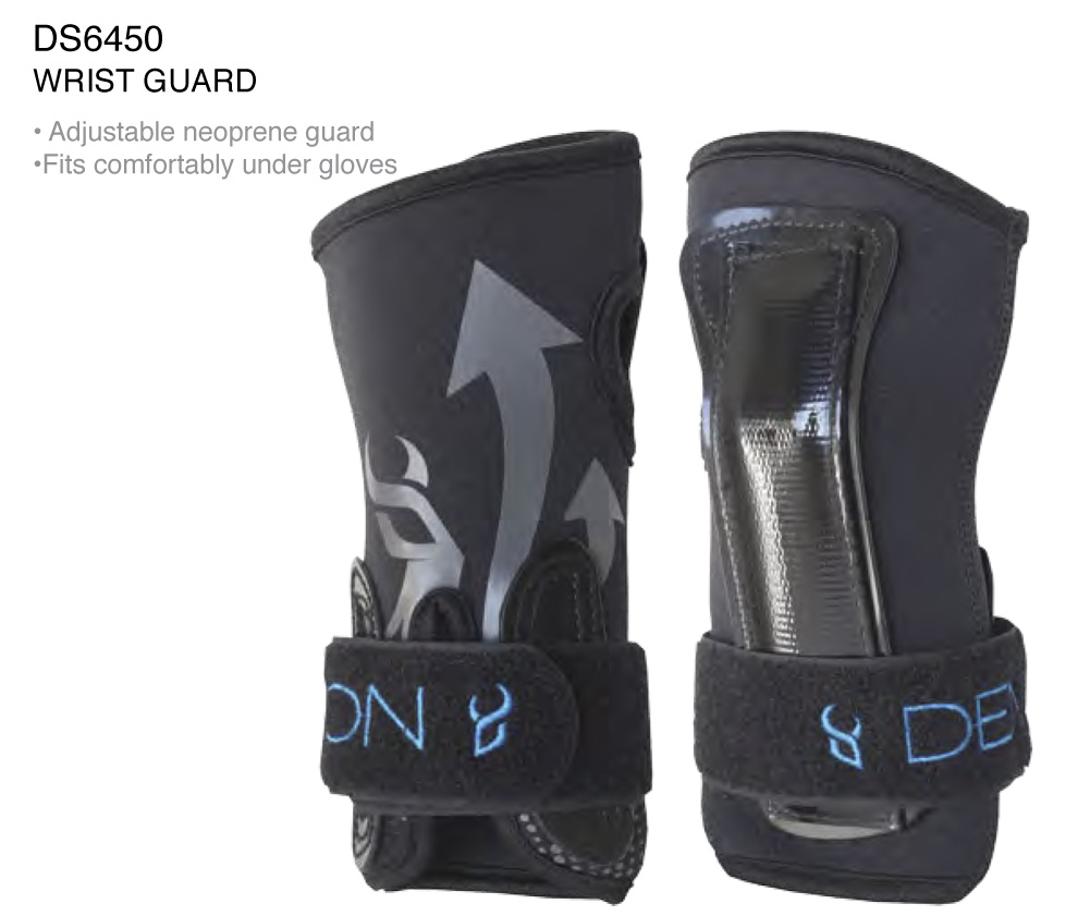 Black All Sizes Demon Ds 6450 Unisex Body Armour Wrist Protector 