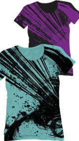 SPLATTER RAY GIRLS S/S TEE