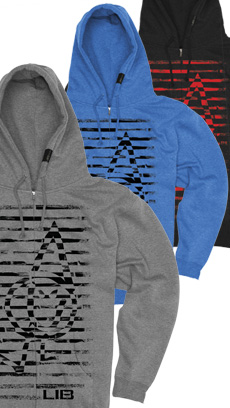 STRIPE POLY HOODIE