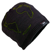"GLOBE BEANIE"@charcoal