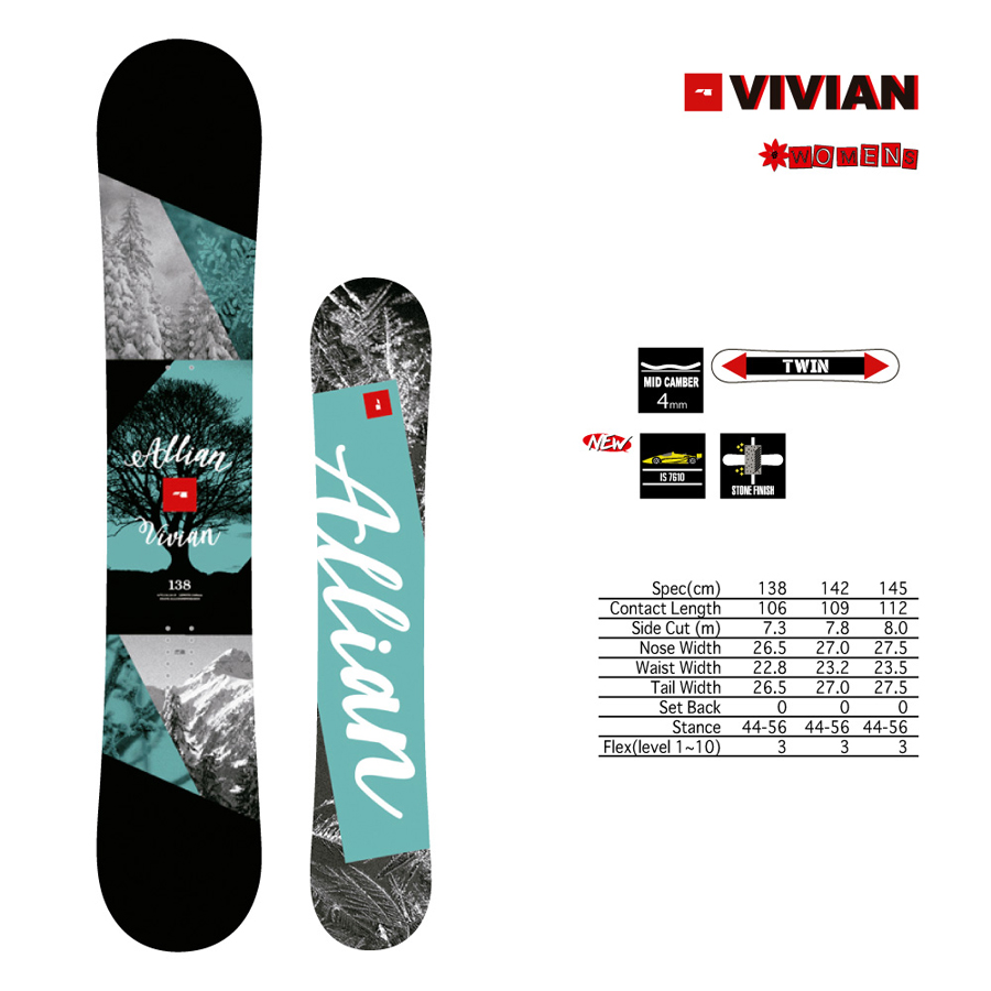 VIVIAN - ALLIAN SNOWBOARDS 18-19 JAPAN SITE