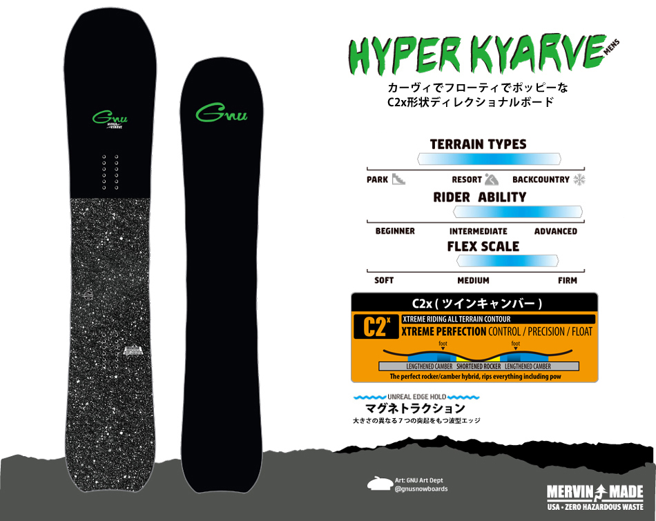 オンラインショップみさきGnu Hyper Mens Snowboard 157cm 高質