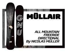 GNU MÜLLER 155 グヌー ニコラスミューラー スノーボード