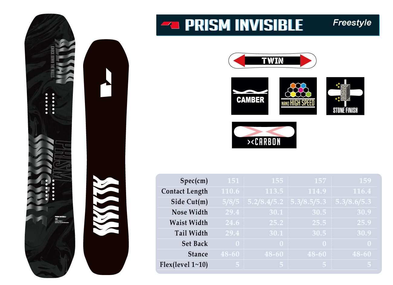 PRISM INVISIBLE _ ALLIAN SNOWBOARDS 24-25